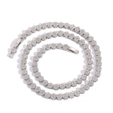 Zircon necklace round