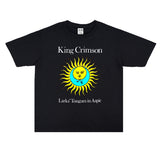 Rock Star T Shirt Rock Band King Crimson Printed T-shirt Loose Short Sleeve Cotton Men and Women