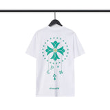 CHH Chrome Heart T Shirts Cross Casual Loose Cotton Crew Neck T-Shirt