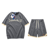 Nasa Tracksuit Leisure Sports Suit Men's Summer Couple Short-Sleeved T-shirt Women