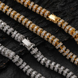 Zircon necklace circle tennis chain