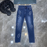 CHH Chrome Hearts Jeans Unisex Casual Loose Jeans