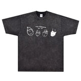 Rock Star T Shirt Sunset Speed Band T-shirt Rock American Small Neckline Cartoon Dizzy Street Loose Printed Trendy Men's Short Sleeve
