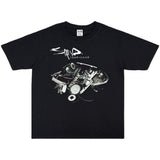 Rock Star T Shirt Staind Metal Band Pure Cotton Washed Distressed T-shirt Short Sleeve Loose Men and Women