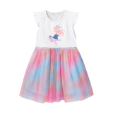 Girl Dress Summer Girls' Veil Dress Dress Sequin Embroider Mesh Princess Dress