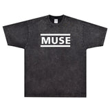 Rock Star T Shirt Muse Band Logo T-shirt Rock Band American Street Loose Printed Short Sleeve