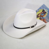 Walter White Fedora Western Men's Woolen Cowboy Hat Metal Buckle Autumn Imitation Winter Wool