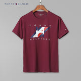 Tommy T Shirts Tommy Men's Short Sleeve Cotton Crew Neck Print T-shirt