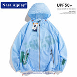 Nasa Sun Protection Shirt Sun Protection Clothing Men's Summer Fashion Brand