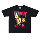 Rock Star T Shirt Bruce Singer Print T-shirt Short Sleeve Loose Cotton Heavy Weight