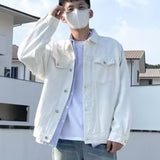 Unisex Baseball Jersey Vintage Denim Jacket