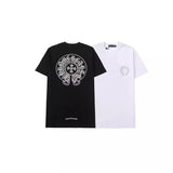 CHH Chrome Heart T Shirts Crowe Fashion ins Ghost 3D Printing Pure T-Shirt Summer