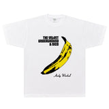 Rock Star T Shirt the Velvet Underground Andy Warhol T-shirt Loose Short Sleeve
