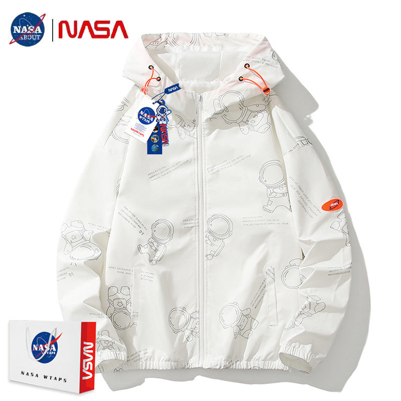 Nasa Sun Protection Shirt Summer Men and Women Sun Protection Clothing Fashion Brand