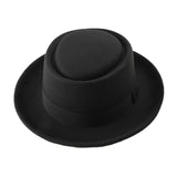 Walter White Hats Retro British Style Spring and Autumn Big Flat Brim Woolen Warm Hat