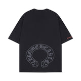 CHH Chrome Heart T Shirts Chrome Hearts Sanskrit Horseshoe Pattern Short Sleeve T-Shirt