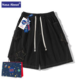 Nasa Shorts Summer Casual Shorts Men's Loose