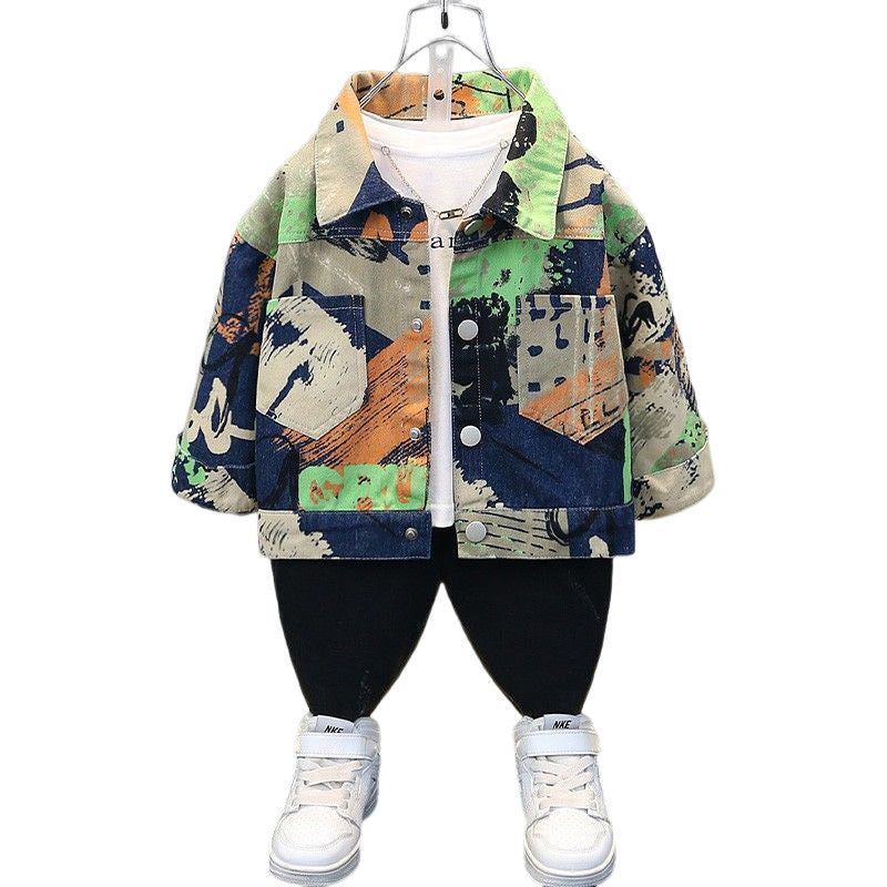 Boy Jacket Spring Coat Boys Spring Clothing Little Boy Baby Fried Street Top