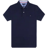 Tommy T Shirts Tommypolo Shirt Cotton Short-Sleeved T-shirt Men's Casual Polo Collar Embroidery