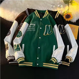 Unisex Baseball Jersey PU Baseball Jacket Embroidered Jacket