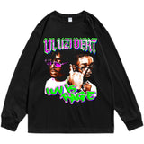 Rock Star T Shirt American Rapper Lil Uzi Vert Print T-shirt Long Sleeve