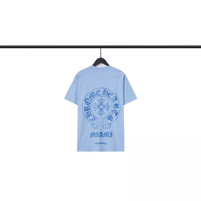CHH Chrome Heart T Shirts Chrome Hearts Sanskrit Horseshoe Pattern Short Sleeve T-Shirt