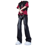 Unisex Jeans Ripped Jeans Vintage Slim Trousers Casual Straight Pants