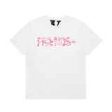 Vlone T Shirt Spring Summer Red Lip Pattern Short Sleeve