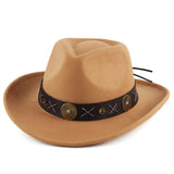 Walter White Fedora Autumn and Winter Men's and Women's Wool-like Felt Cap Polyester Cotton Thermal and Windproof Cowboy Hat
