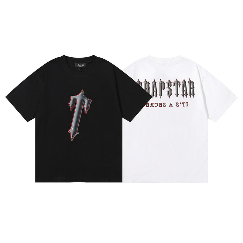 Trapstar T Shirts Trapstar Letter Print Loose Casual Short Sleeve T-Shirt