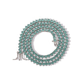 Zircon necklace zircon single row tennis chain