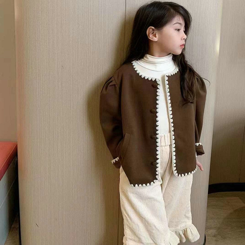 Girl Jacket Girls' Coat Autumn and Winter