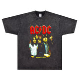 Rock Star T Shirt AC/DC If You Want Blood Angus Young T-shirt Rock Loose Vintage Short Sleeve
