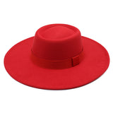 Walter White Hats Solid Color Wool Autumn and Winter Warm Outdoor Oval Ring Top Hat