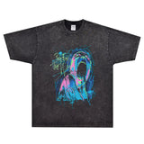 Rock Star T Shirt T-shirt Pinker Freud Band Rock Loose Vintage Short Sleeve