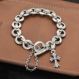 Chrome Heart Bracelet Letter Vintage Cross