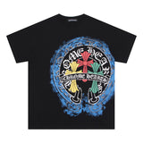 CHH Chrome Heart T Shirts Crowe Cross Horseshoe Hot Diamond T-Shirt Short Sleeve