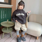 Girl Jacket Girls' Sweater Half Velvet Hoodie