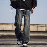 Unisex Jeans Loose Wide Leg Pants Casual Straight