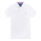 Tommy T Shirts Tommypolo Shirt Cotton Short-Sleeved T-shirt Men's Casual Polo Collar Embroidery