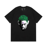 Vlone T Shirt Spring/Summer Pattern Crew Neck Short Sleeve