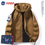 Nasa Jacket Men's Coat Spring and Autumn Hooded All-Matching Clothes Loose