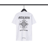 CHH Chrome Heart T Shirts Sanskrit Cross Horseshoe Letter Flower Short Sleeve T-Shirt