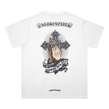 CHH Chrome Heart T Shirts T-Shirt Loose Cross Print