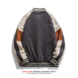 Men's Baseball Jacket Men's Winter Loose Vintage Casual Coat Cotton-Padded Jacket