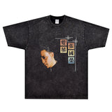 Rock Star T Shirt Zhangguorong Memorial T-shirt Singer Portrait Rock Loose Printed Cotton Short Sleeve