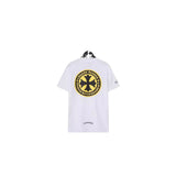 CHH Chrome Heart T Shirts Sanskrit Large Logo Cross Print Short Sleeve T-Shirt