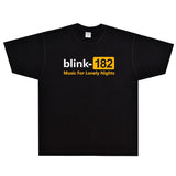 Rock Star T Shirt Blink 182 Music for Lonely Nights T Shirt Rock Band Short Sleeve