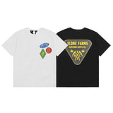 Vlone T Shirt Spring/Summer Pattern Crew Neck Short Sleeve