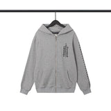 CHH Chrome Heart Hoodie Crowe Hooded Sweater Cardigan Zipper Loose Casual